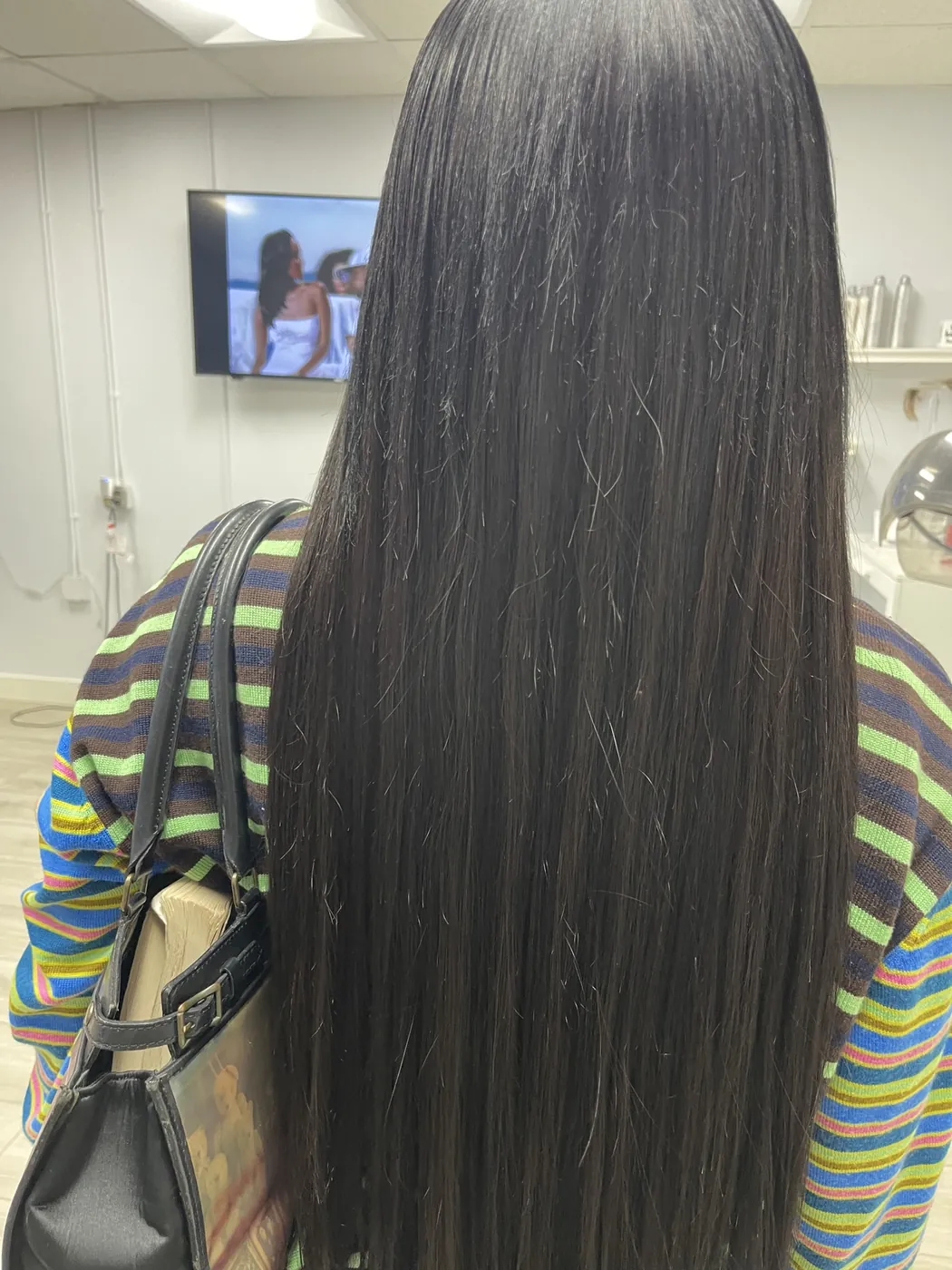 A long straight hybrid install from behind