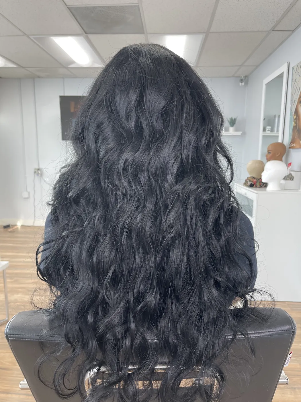 A full, wavy sew in from behind